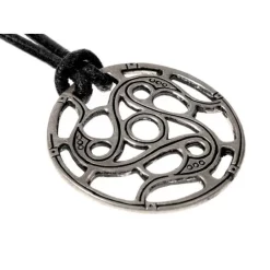 Trisquelion Amulet Vendel Style, Silvered