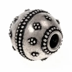 Viking Beard Bead Gotland, Silvered Bronze