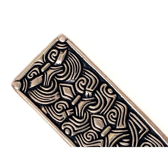 Viking Belt End British Museum, Silvered - Image 2