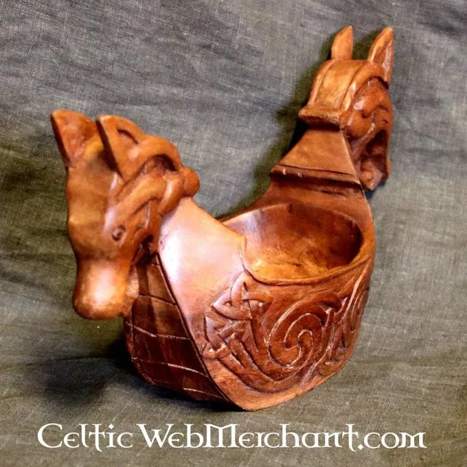 Viking Bowl With Dragon Heads - Image 2