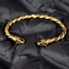 Viking Bracelet With Wolf Heads
