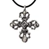 Viking Cross Ringerike Style, Silvered