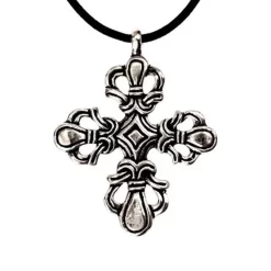 Viking Cross Ringerike Style, Silvered