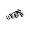 Viking Dragon Beard Bead Silver