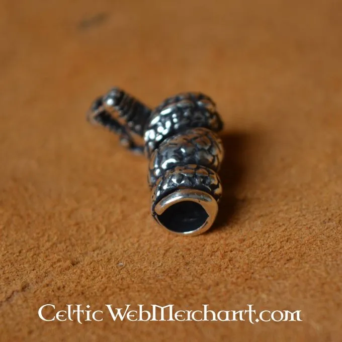 Viking Dragon Beard Bead Silver - Image 3
