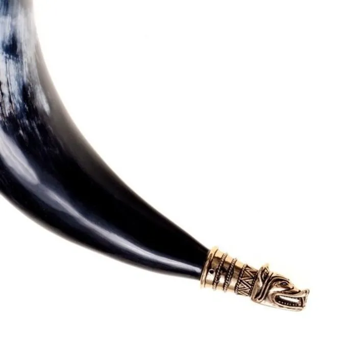 Viking Drinking Horn Fenris With Wolf Head - Image 3