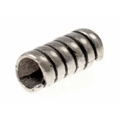 Viking Hair / Beard Bead, Silvered Bronze