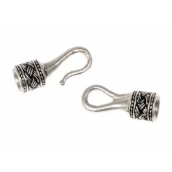 Viking Necklace Lock 5 Mm, Silvered Bronze