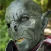 Epic Armoury Wild Orc Mask Dark Green, LARP Mask