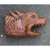 Wooden Head Of Fenrir