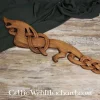 Wooden Viking Dragon Looking Left