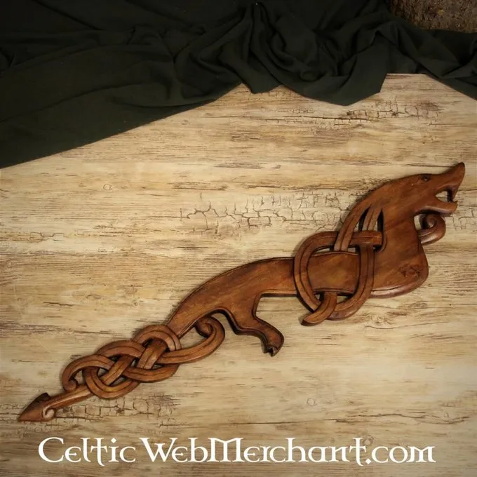 Wooden Viking Dragon Looking Right - Image 2