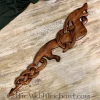 Wooden Viking Dragon Looking Right