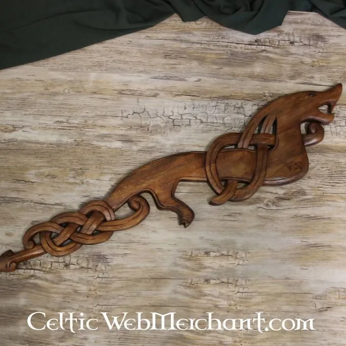 Wooden Viking Dragon Looking Right - Image 3