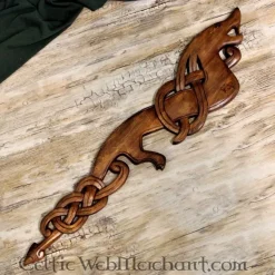 Wooden Viking Dragon Looking Right